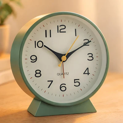 Analog Alarm Clock Vintage Design Home Decor Accent - Image 1